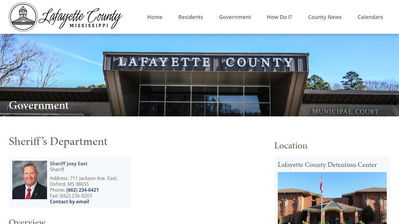 Sheriff's Department - Lafayette County